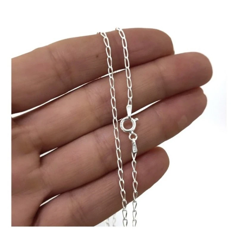 Cadena Plata Ley 925m unisex 45 cm. bilbao 1.9 mm.