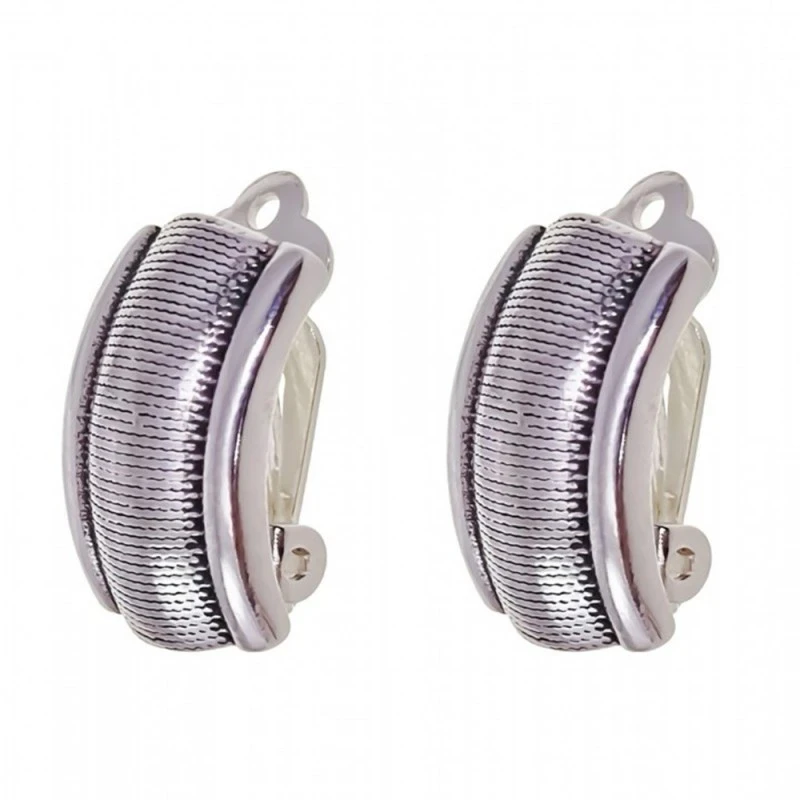 Pendientes Plata Ley 925m mujer 17 mm. oxidados
