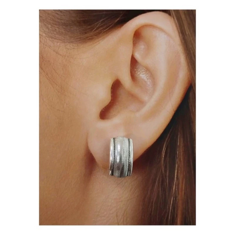 Pendientes Plata Ley 925m mujer 17 mm. oxidados