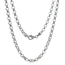 Cadena Plata Ley 925m rolo 60 cm. ancho 5 mm.