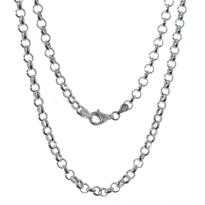 Cadena Plata Ley 925m rolo 60 cm. ancho 5 mm.
