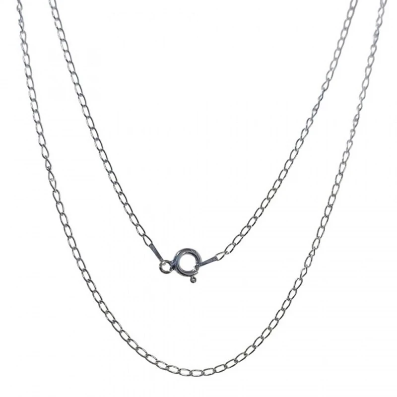 Cadena Plata Ley 925m bilbao 40 cm. ancho 1.5 mm.