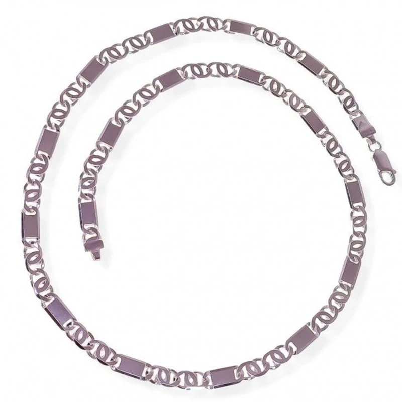 Cadena Plata Ley 925m hombre 60 cm. ancho 5.5 mm.