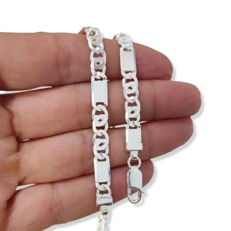 Cadena Plata Ley 925m hombre 60 cm. ancho 5.5 mm.