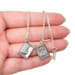 Cautivo Trinidad Collar Relicario Escapulario Plata Ley 925m forzada