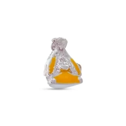 Abalorio Charm Virgen del Rocío Plata Ley 925m icono 13 mm. esmaltado