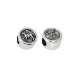 Abalorio Charm Caballista Rociero Icono Plata Ley 925m doble cara 12