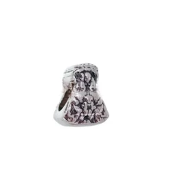 Abalorio Charm Virgen del Rocío Pastora Plata Ley 925m icono 12 mm.