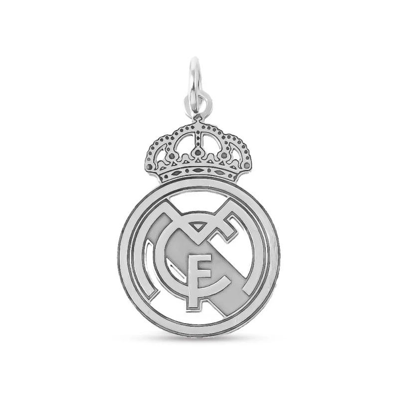 Real Madrid CF Colgante Plata Ley 925m macizo 27 mm. calado brillo co
