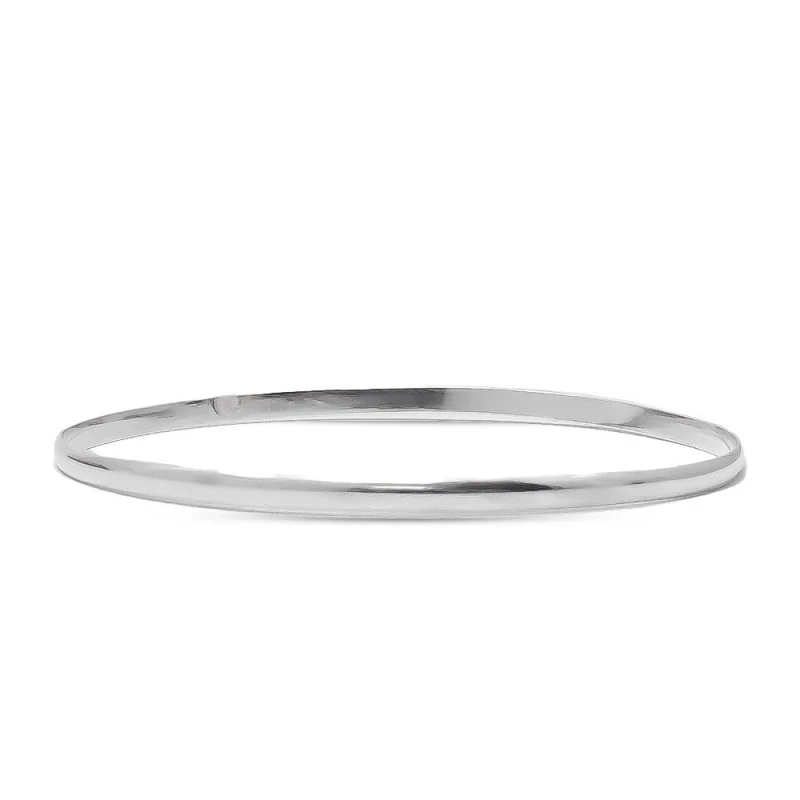 Pulsera Brazalete Plata Ley 925m mujer 65 mm. diámetro interior lisa