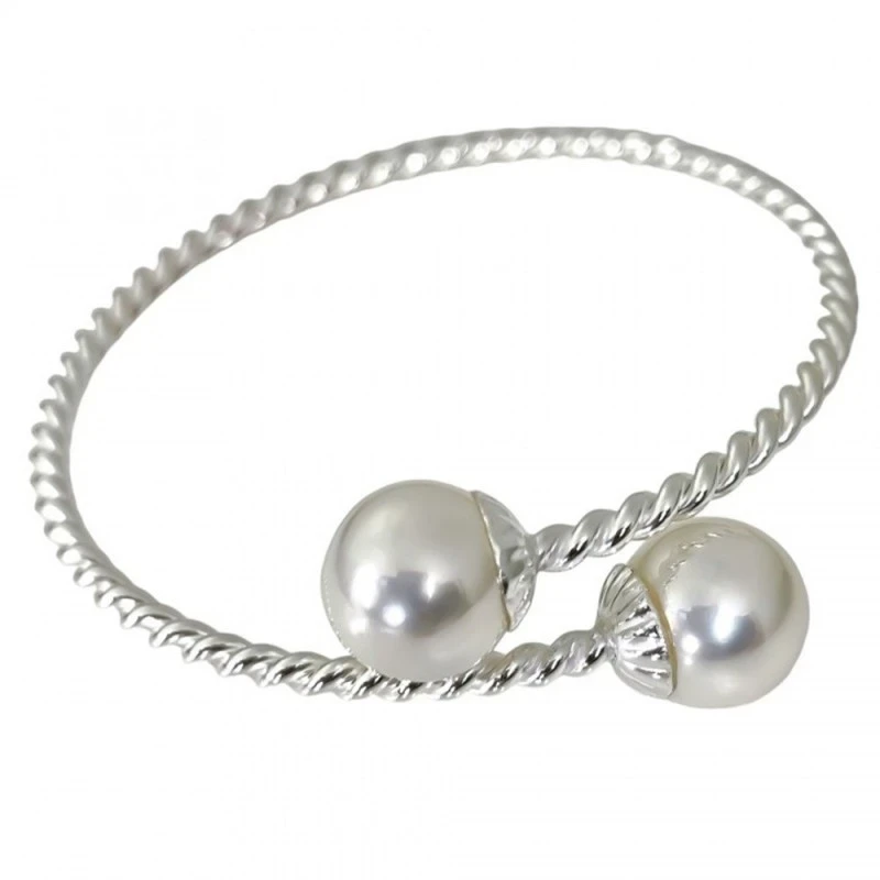 Pulsera Brazalete Plata Ley 925m tonisa 60 mm. díametro 3 mm. grosor