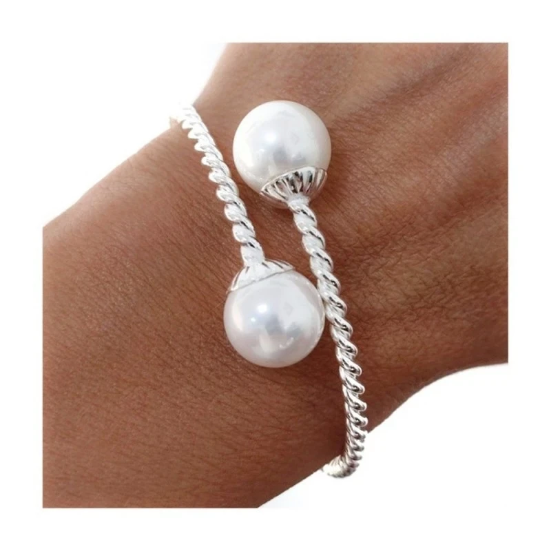 Pulsera Brazalete Plata Ley 925m tonisa 60 mm. díametro 3 mm. grosor