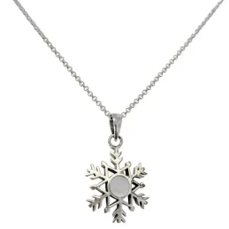 Gargantilla Collar Plata Ley 925m cadena rolo 42 cm. colgante copo de
