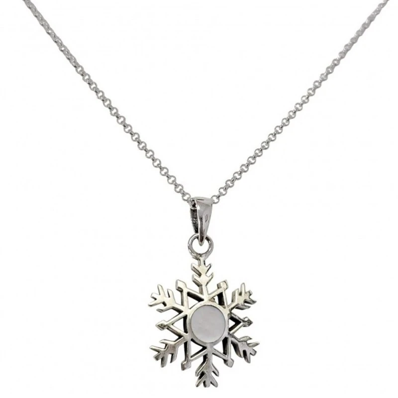 Gargantilla Collar Plata Ley 925m cadena rolo 42 cm. colgante copo de