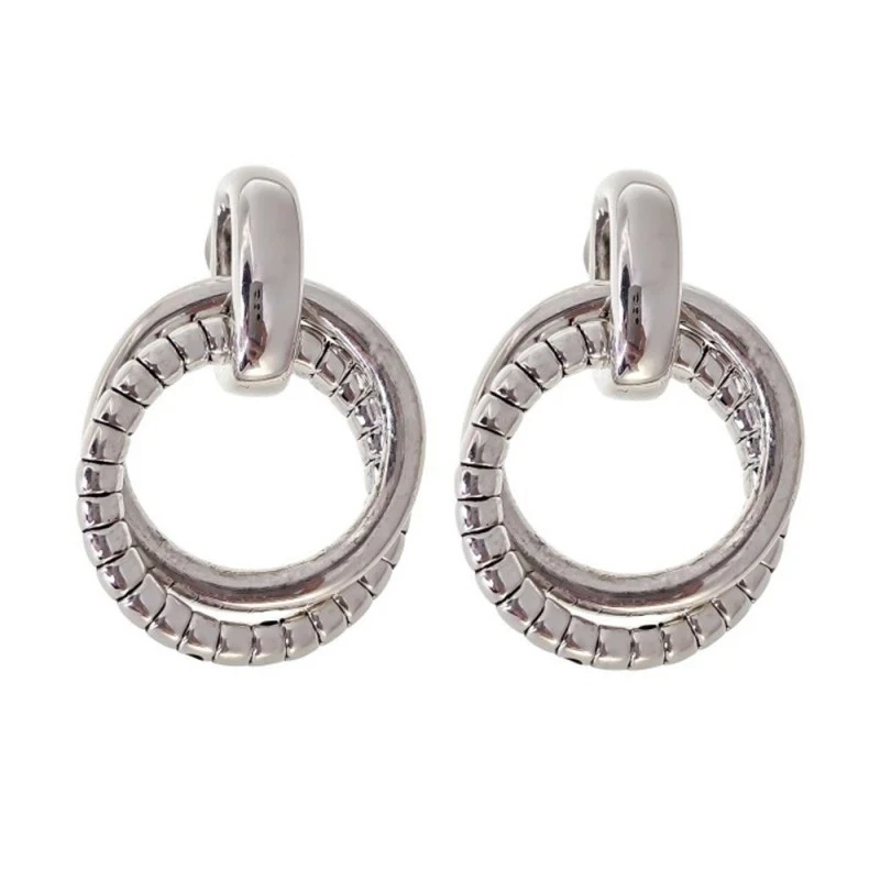 Pendientes Plata Ley 925m mujer 29 mm. aros entrelazados