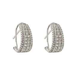 Pendientes Plata Ley 925m mujer 16 mm. circonitas microengaste