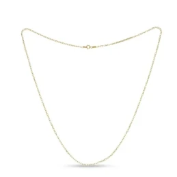 Cadena Plata Ley 925m chapada oro forzada 60 cm. ancho 2 mm.