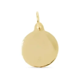 Santa Ángela de la Cruz Medalla Plata Ley 925m chapada oro 14 mm. bis