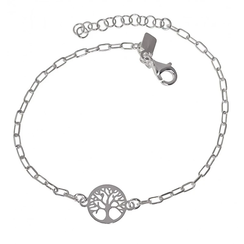 Pulsera Plata Ley 925m cadena forzada 17 cm. alargada eslabón 2 mm. Á