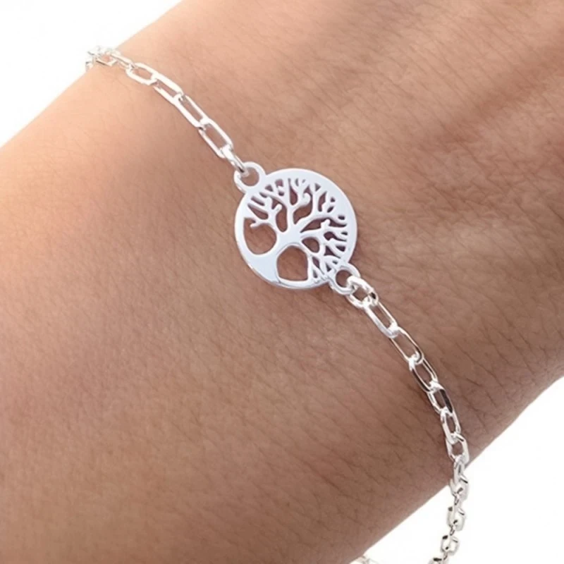 Pulsera Plata Ley 925m cadena forzada 17 cm. alargada eslabón 2 mm. Á