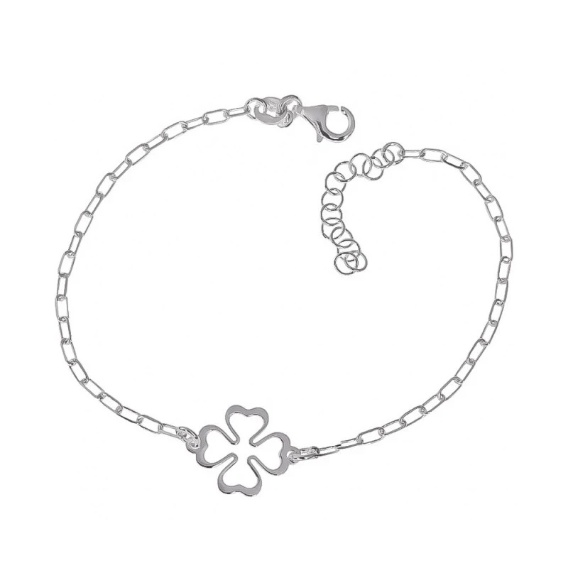 Pulsera Plata Ley 925m cadena forzada 17 cm. alargada eslabón 2 mm. t