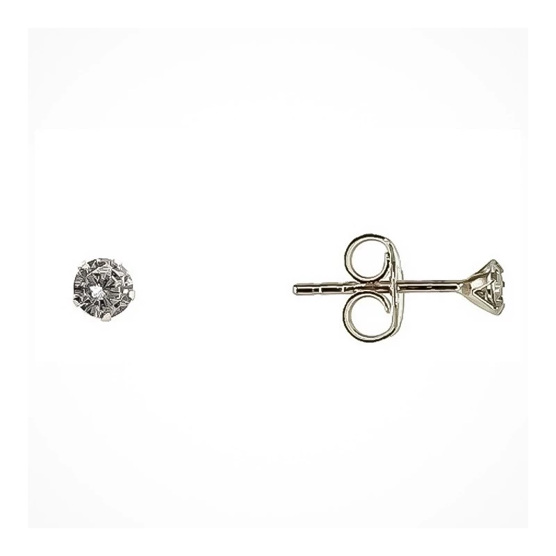 Pendiente plata ley 925m garra 3mm. circonita garra [AA9201]