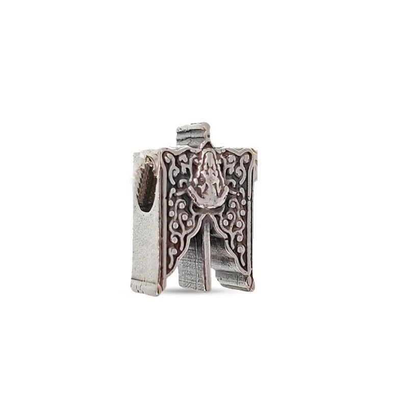 Abalorio Charm Simpecado Virgen del Rocío Plata Ley 925m icono 16 mm.