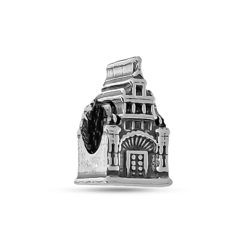 Charm Abalorio Ermita Virgen del Rocío Icono Plata Ley 925m icono 12
