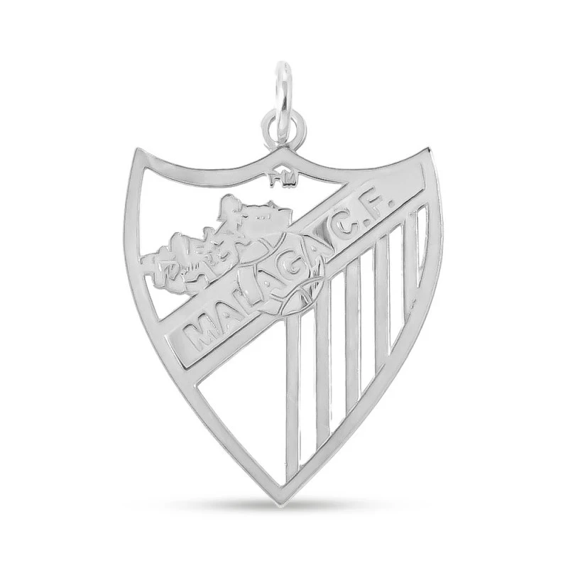 Málaga Club de Fútbol Escudo Colgante Plata Ley 925m macizo 27 mm. ma