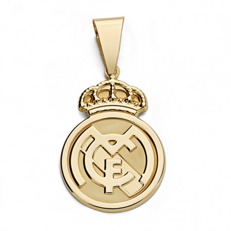 Colgante Escudo Real Madrid Oro De Ley K Esmalte Mm AA