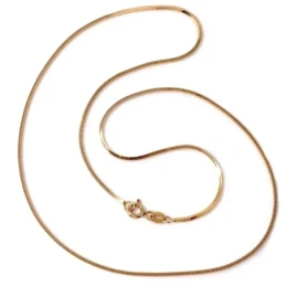 Cadena oro 18k 40cm. rígida topo cuadrada 1mm. [9]