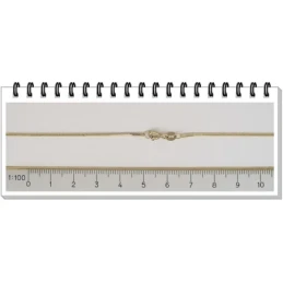 Cadena oro 18k 40cm. rígida topo cuadrada 1mm. [9]