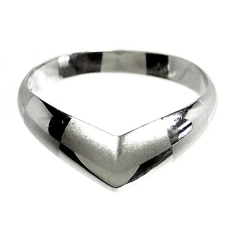 Sortija oro blanco 18K mate y brillo. Peso: 2,3gr.. [152]