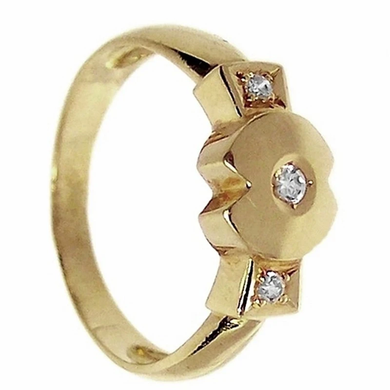 Sortija oro 18K circonitas Peso: 3,8gr. [237]