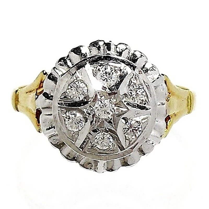 Sortija oro 18k móvil circonita [542S]