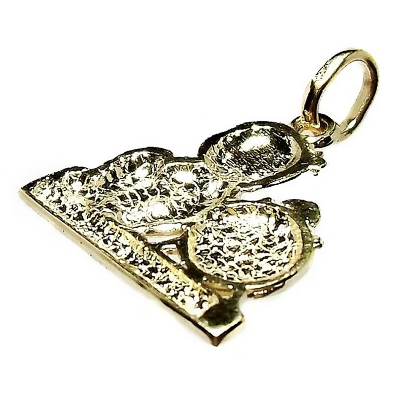Colgante oro 18k niño reloj [283]