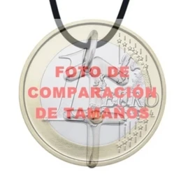 Colgante acero y oro 18k horóscopo zodíaco Sagitario [4998]