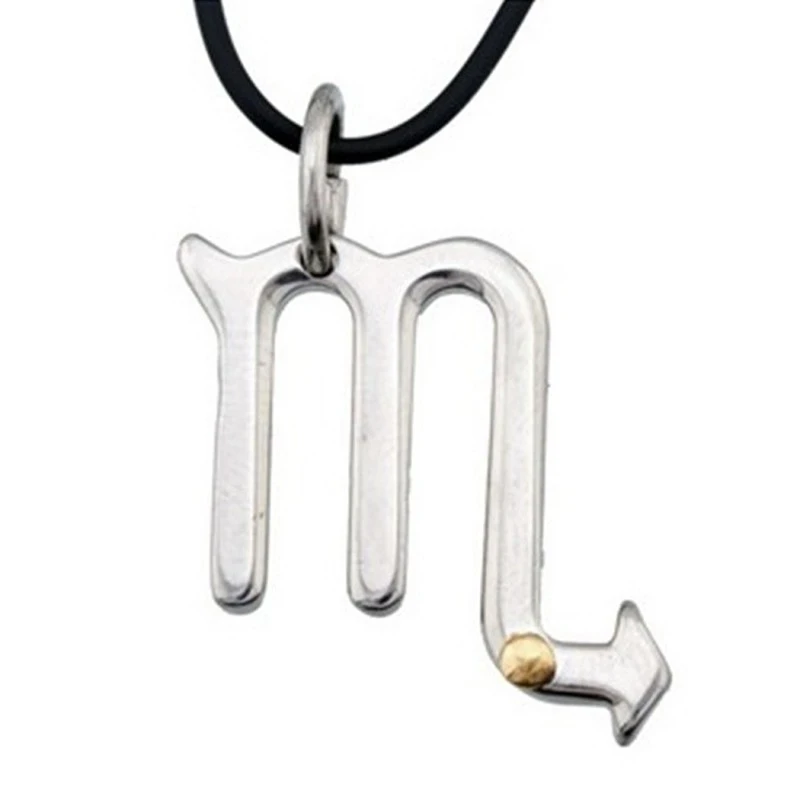 Colgante acero y oro 18k horóscopo zodíaco Escorpio [4999]