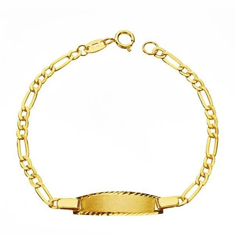 Esclava pulsera oro 9k bebé cartier 3x1 hueca 13cm. [7199]
