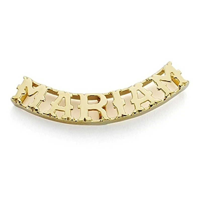 Colgante oro 18k nombre 6 letras a elegir [7078]