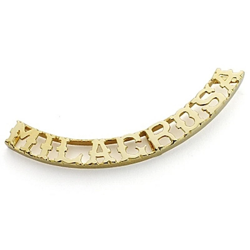 Colgante oro 18k nombre 9 letras a elegir [7081]
