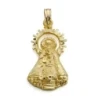 Colgante oro 18k Virgen Castellar silueta 25mm.