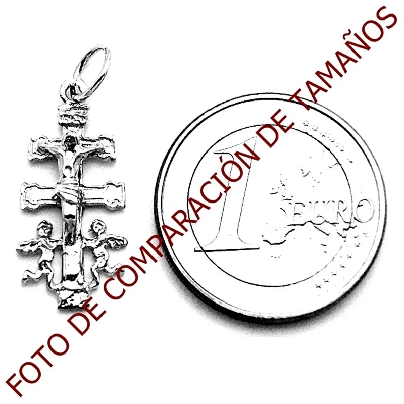 Cruz oro colgante 9k caravaca 24mm. Cristo elevado [7251]