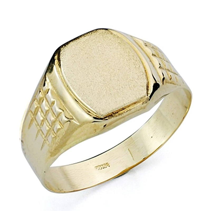 Sello oro 18k caballero hueco [7428]