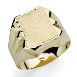 Sello oro 18k caballerotallado hueco [7501]
