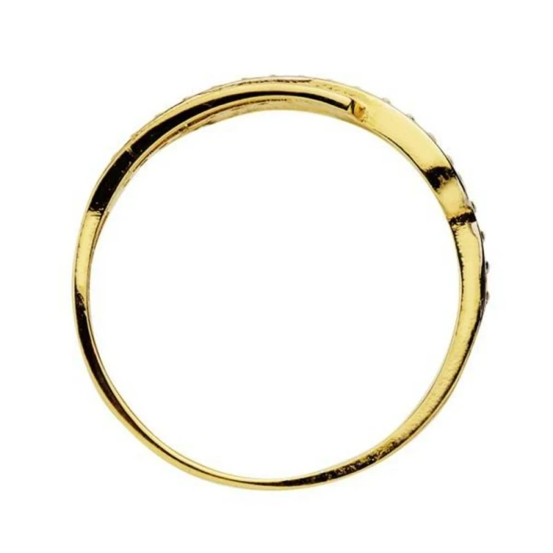 Sortija oro bicolor 18k 28 circonitas [7540]