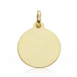 Medalla oro 18k Niño del Pesebre 16mm. filo liso [7581]