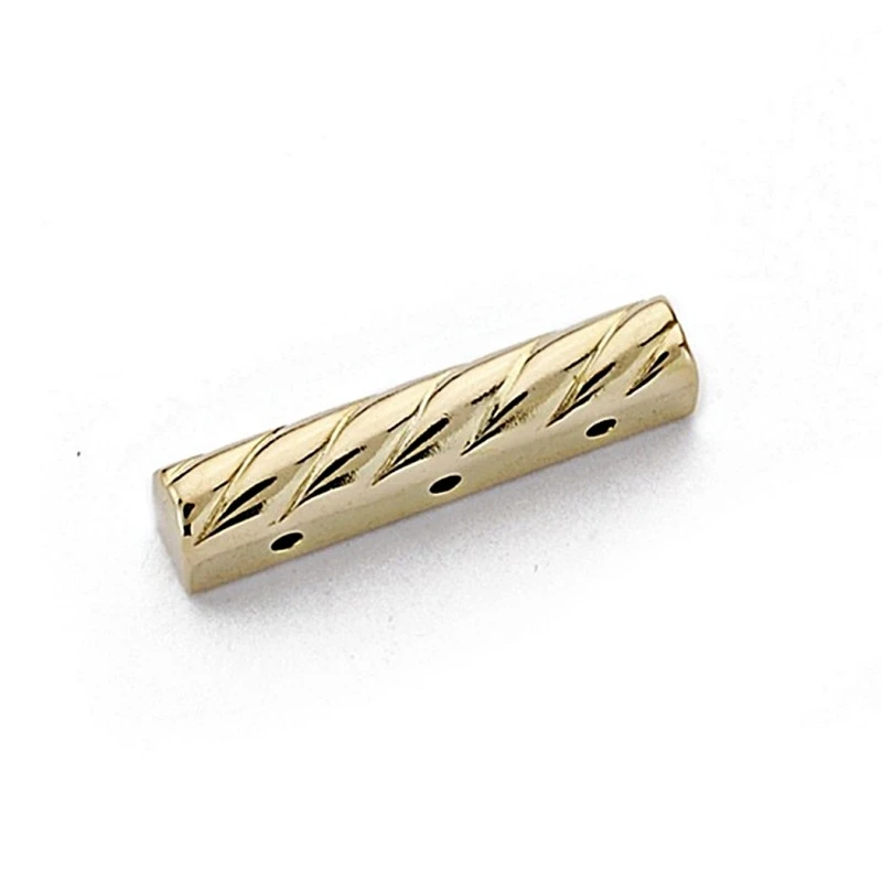 Fornitura oro 18k separador collar 3 vueltas 17mm. [7885]