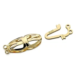 Broche oro 18k collar 2 vueltas 21mm. [7897]