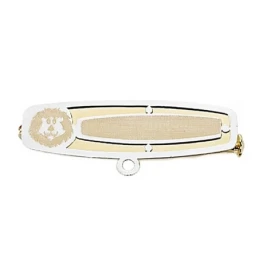 Alfiler oro 18k bebé bicolor 27mm. león [7917]